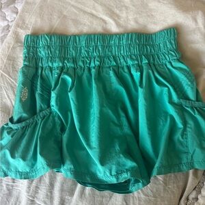 Free People Get Your Flirt on Shorts in green
